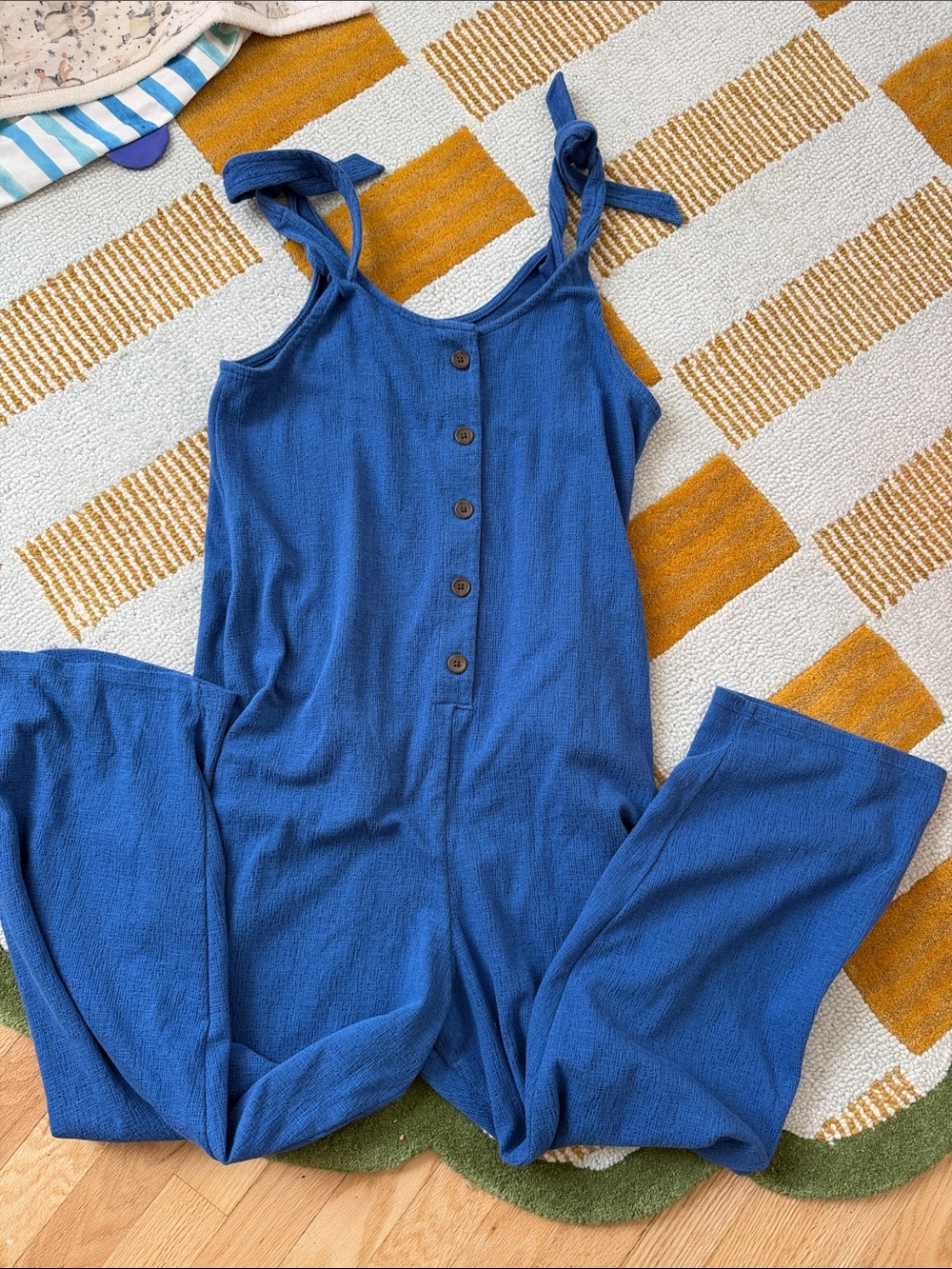 Old navy maternity cobalt blue romper size medium